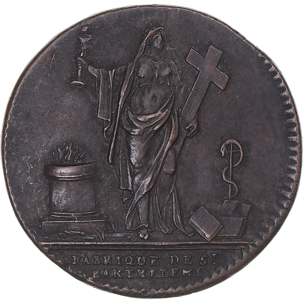 Frankreich, betaalpenning, Fabrique de St Barthélemy, Bon Pour II Livres de