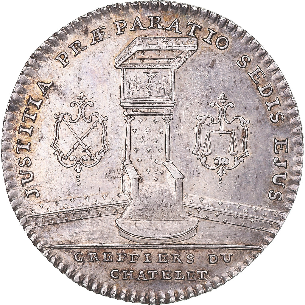 Frankreich, betaalpenning, Paris, Greffiers du Châtelet, SS+, Silber