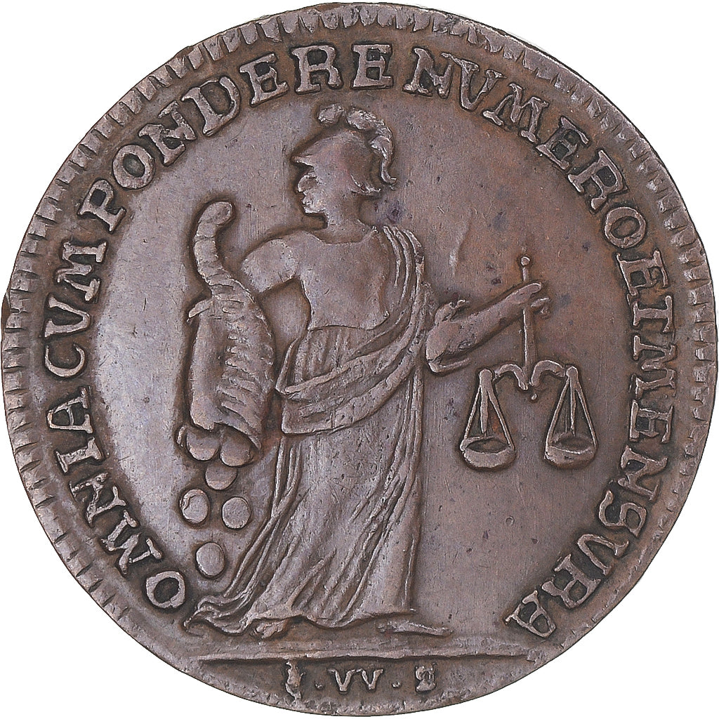 Frankreich, betaalpenning, Fortuna variabilis, SS, Kupfer