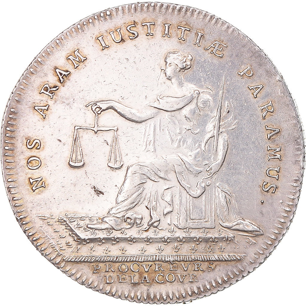 Frankreich, betaalpenning, Louis XV, Procureurs de la Cour, SS+, Silber