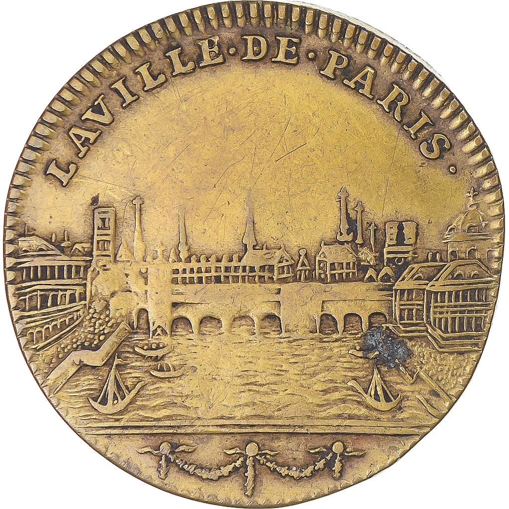 Frankreich, betaalpenning, Louis XIV, Administration Municipale de Paris, S+