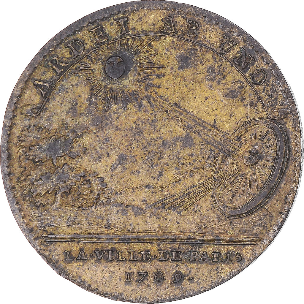 Frankreich, betaalpenning, Prévôt de Paris, Jérôme Bignon, 1709, S+