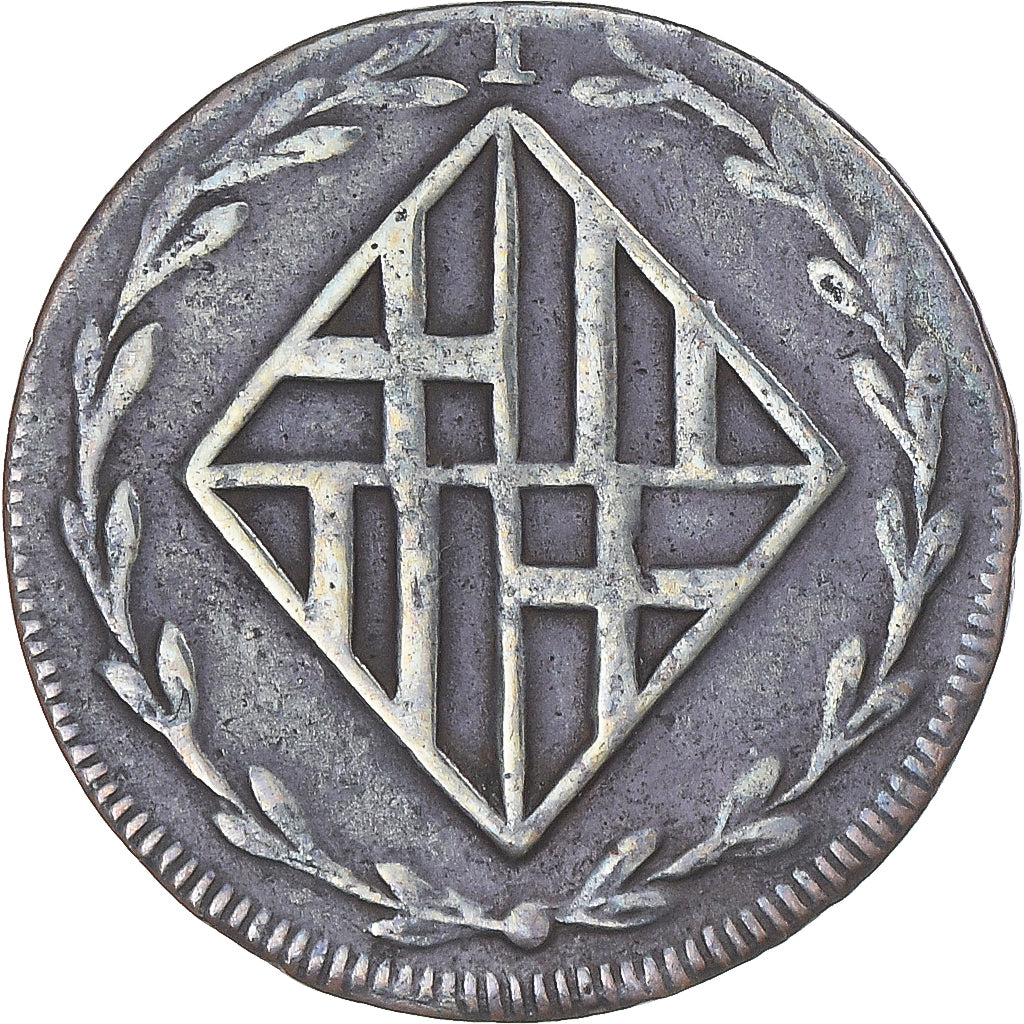 Münze, Spanien, BARCELONA, Joseph (Jose) Napolean, Quarto, 1808, Barcelona, SS