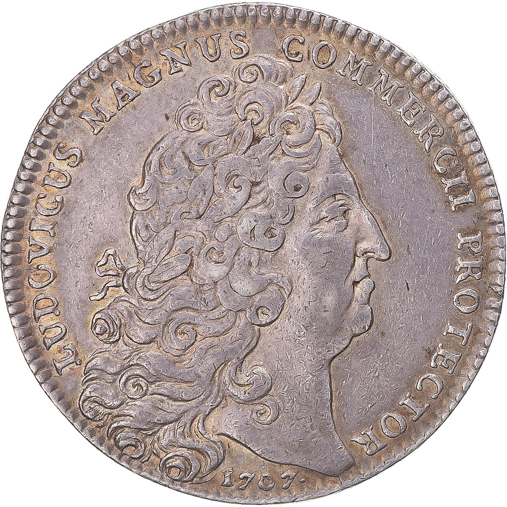 Frankreich, betaalpenning, Louis XIV, Chambre de Commerce de Rouen, 1707, SS