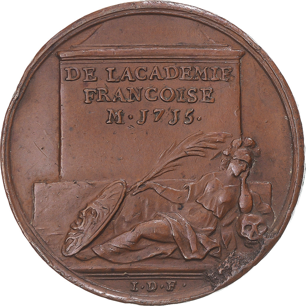 Frankreich, betaalpenning, Fénelon, Académie Française, 1715, VZ, Kupfer