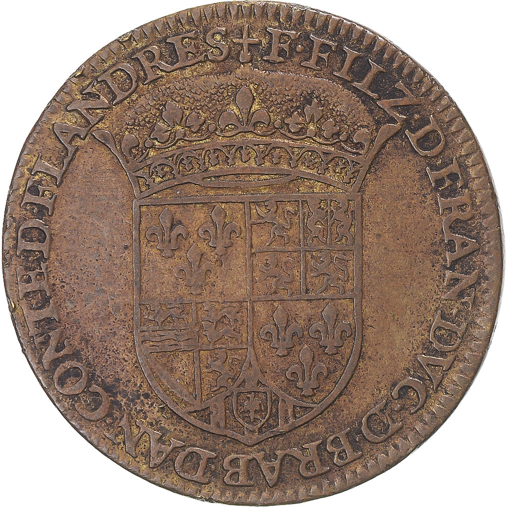 Frankrijk, Token, Perche, François duc d'Alençon, FR+, Tin, Feuardent:6490