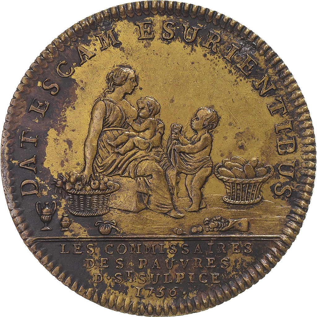 Frankreich, betaalpenning, Les commissaires des pauvres de Saint-Sulpice, 1756