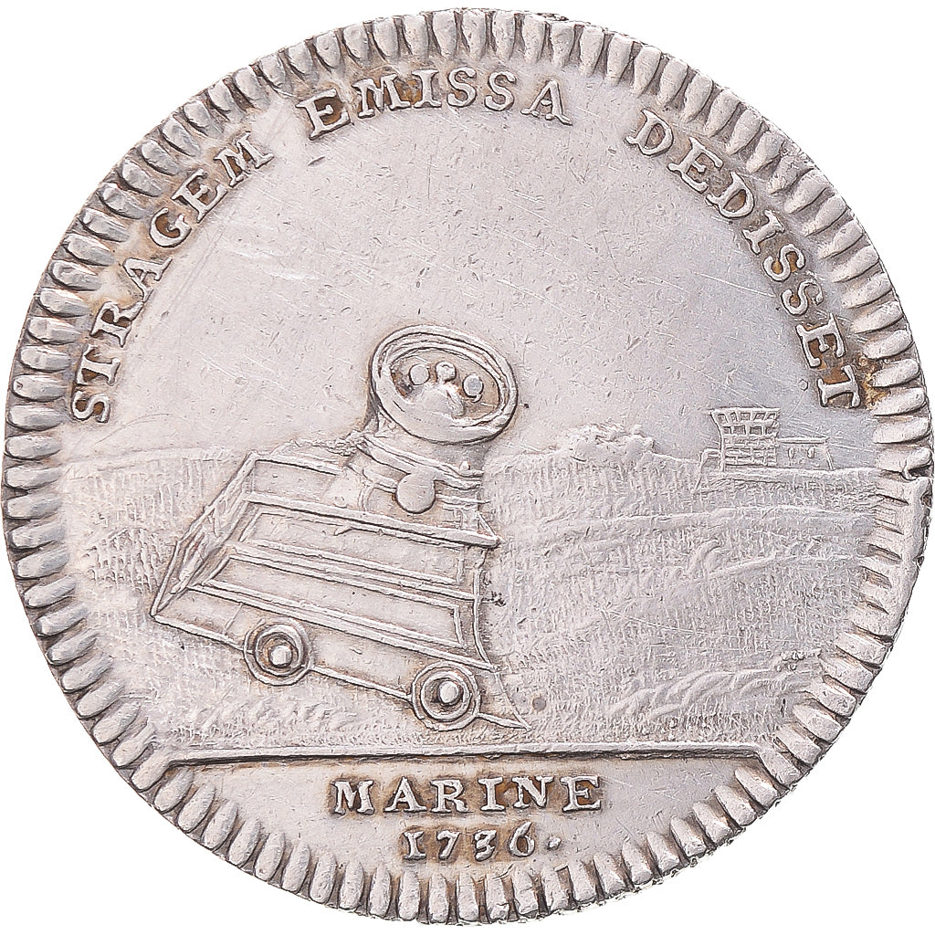 Frankreich, betaalpenning, Marine/Parties casuelles, 1736, SS, Silber