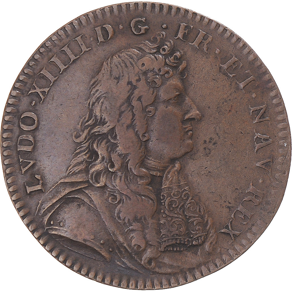Frankreich, betaalpenning, Louis XIV, 1682, SS, Kupfer