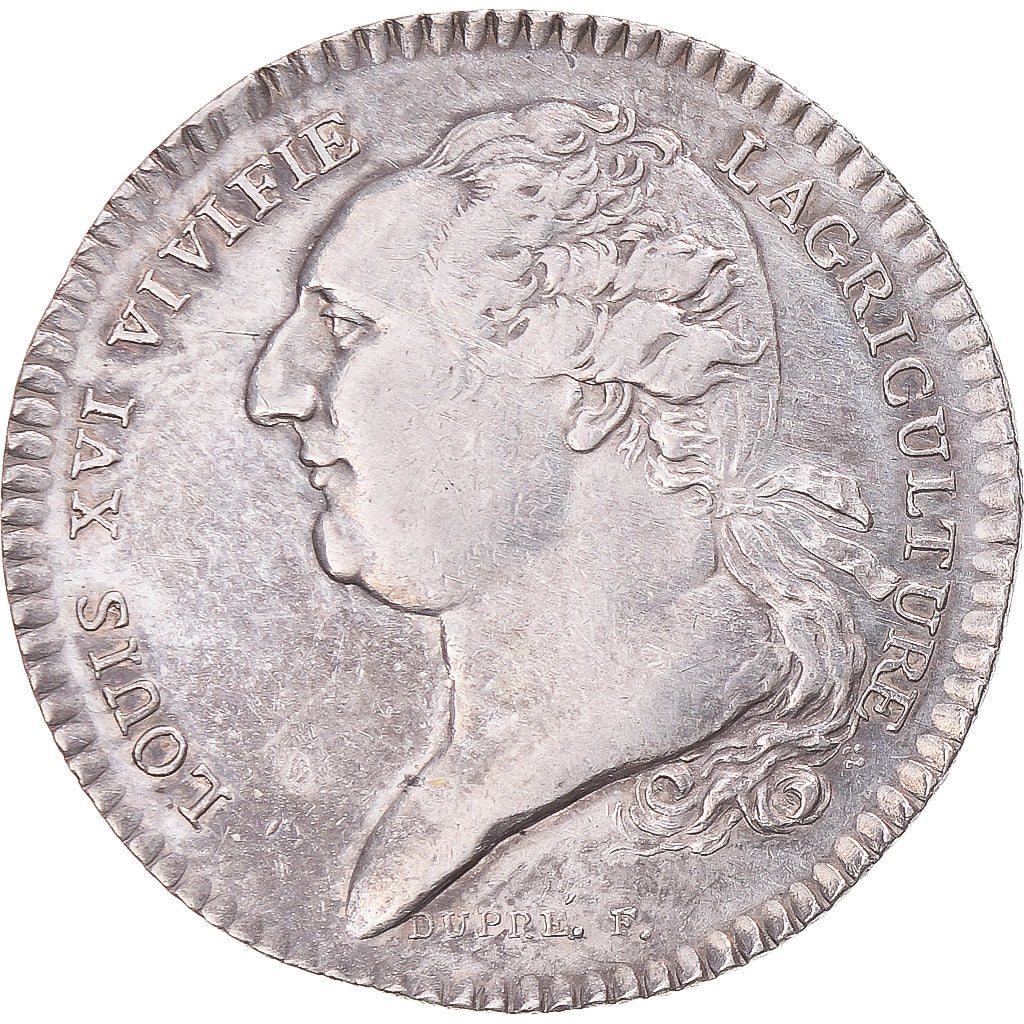 Frankreich, betaalpenning, Louis XVI, Agriculture, Comices Agricoles de Paris