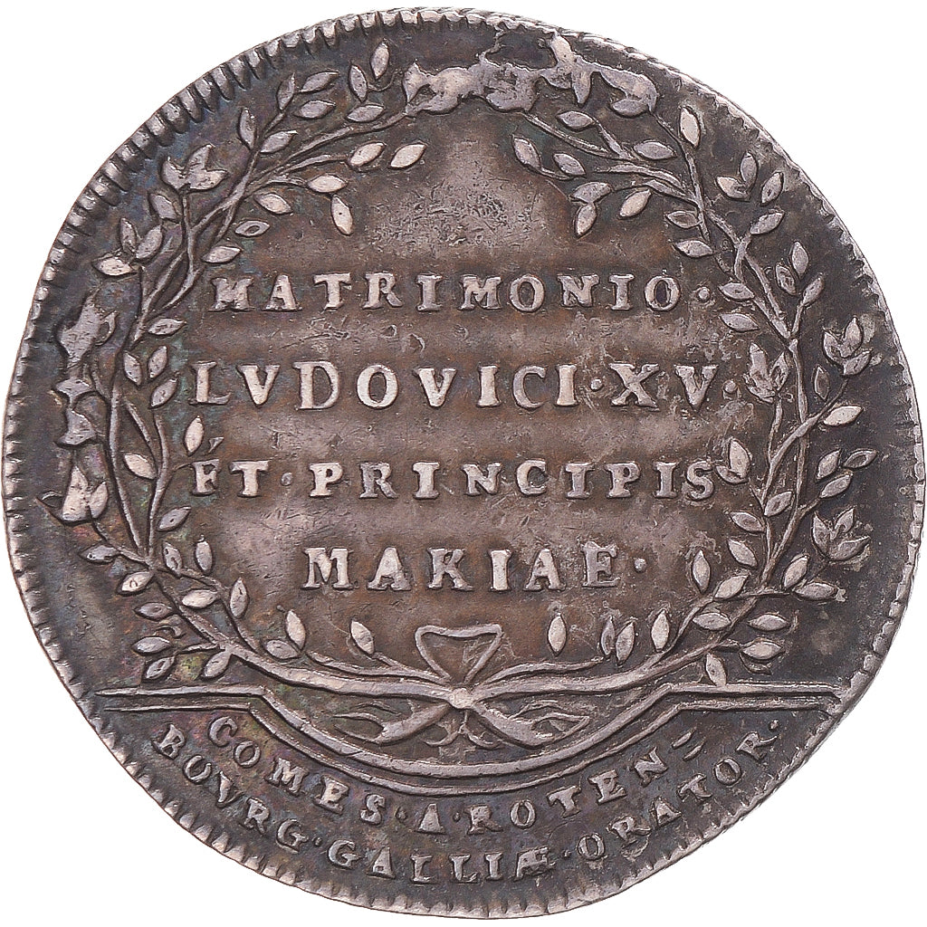 Francja, Token, Berlin, mariage de Louis XV, 1725, EF(40-45), Srebro