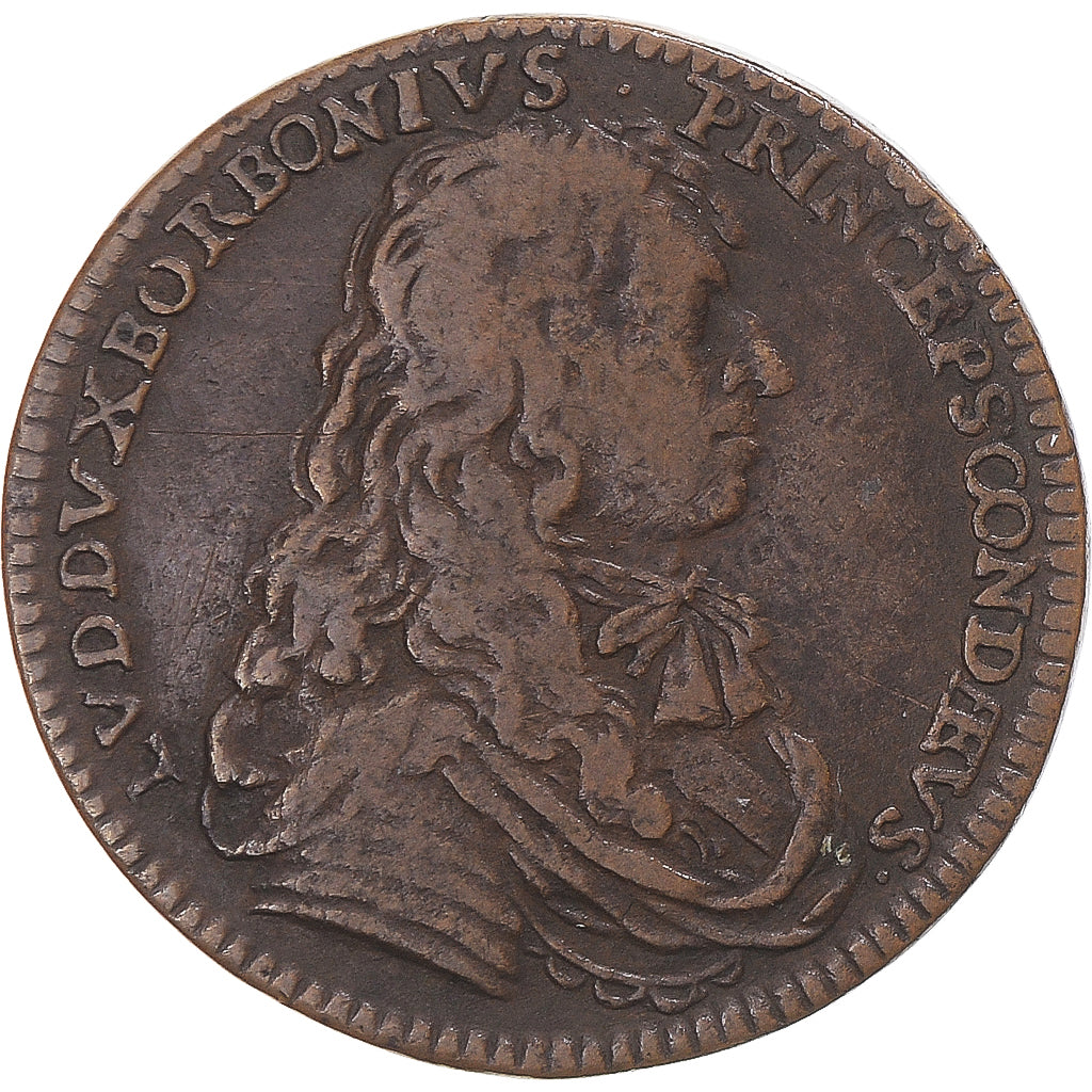 Francja, Token, Louis II de Bourbon-Condé, VF(30-35), Miedź, Feuardent:5774