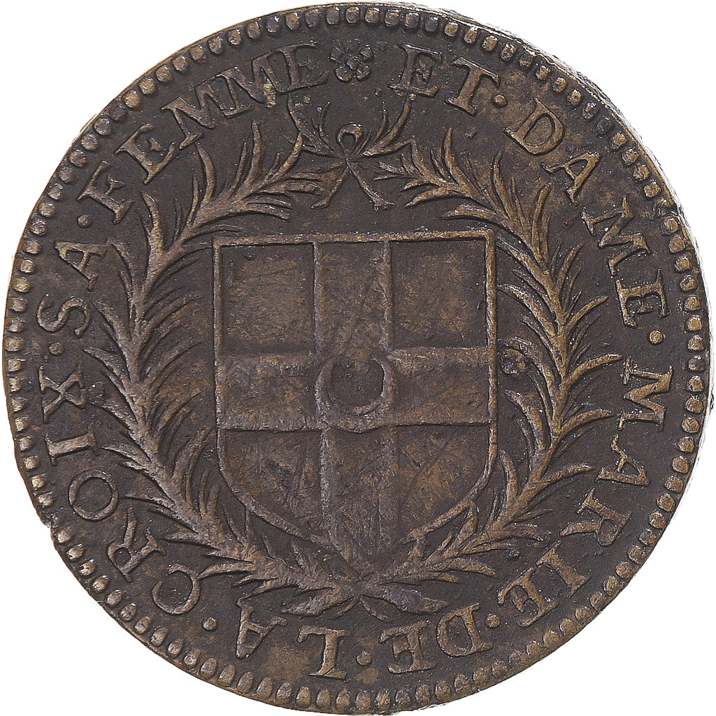 Frankreich, betaalpenning, Île-de-France, Gabriel de Guenegaud et Dame Marie de