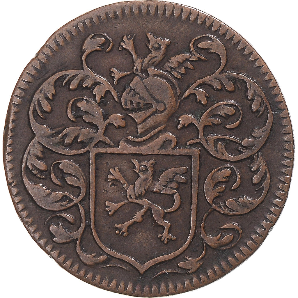 Frankreich, betaalpenning, Île-de-France, J. Ferron, 1657, SS, Kupfer
