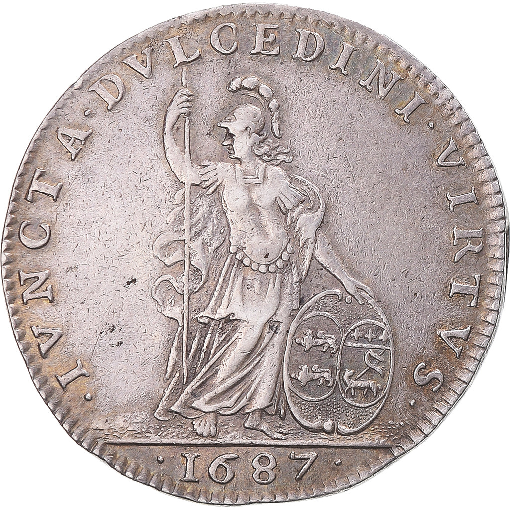 Frankreich, Medaille, Ville de Rouen, 1687, SS, Silber, Feuardent:6193