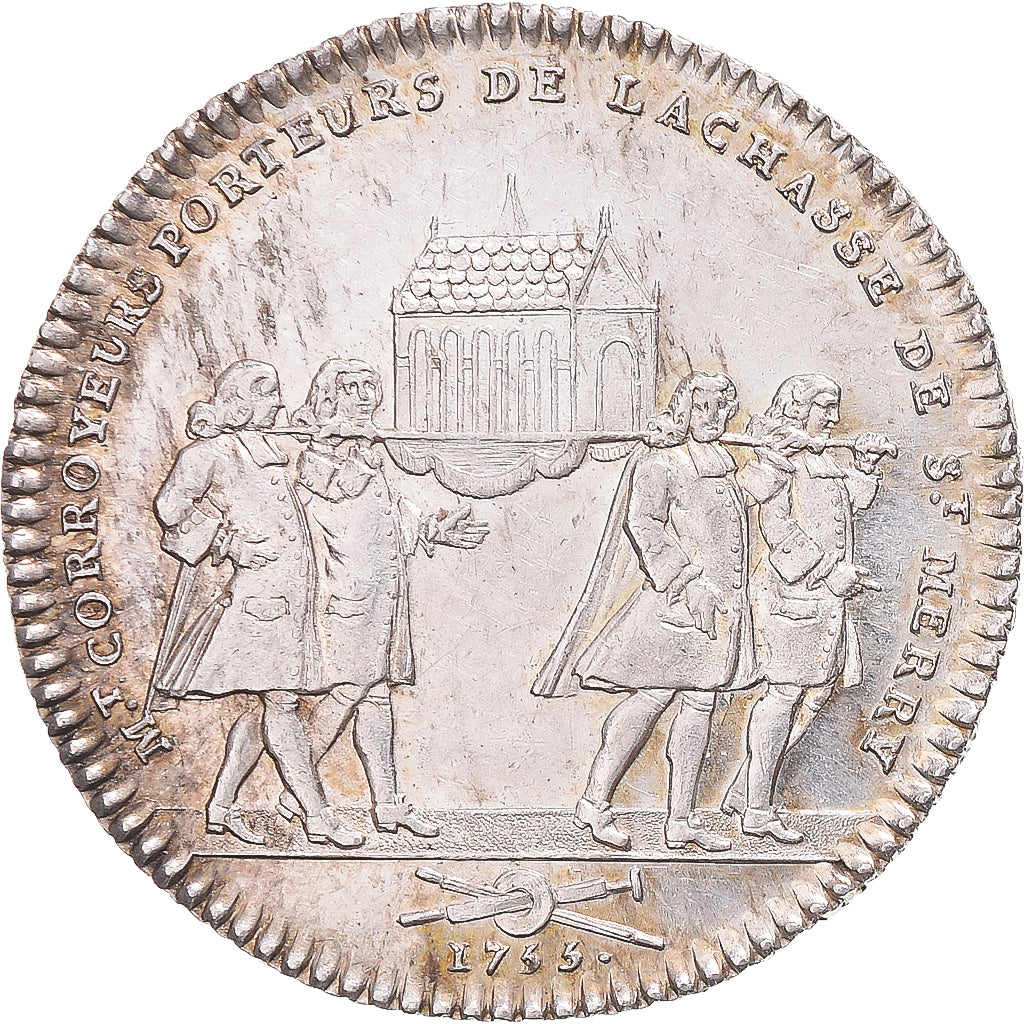 Frankreich, betaalpenning, Louis XVI, Corroyeurs de la chasse de saint Merry