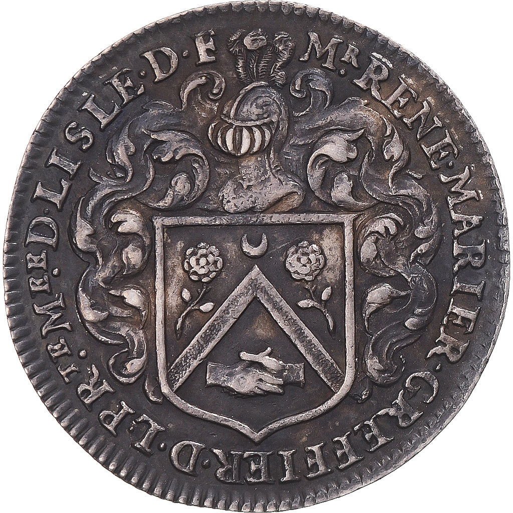 Frankreich, betaalpenning, Île-de-France, René Marier, greffier de la