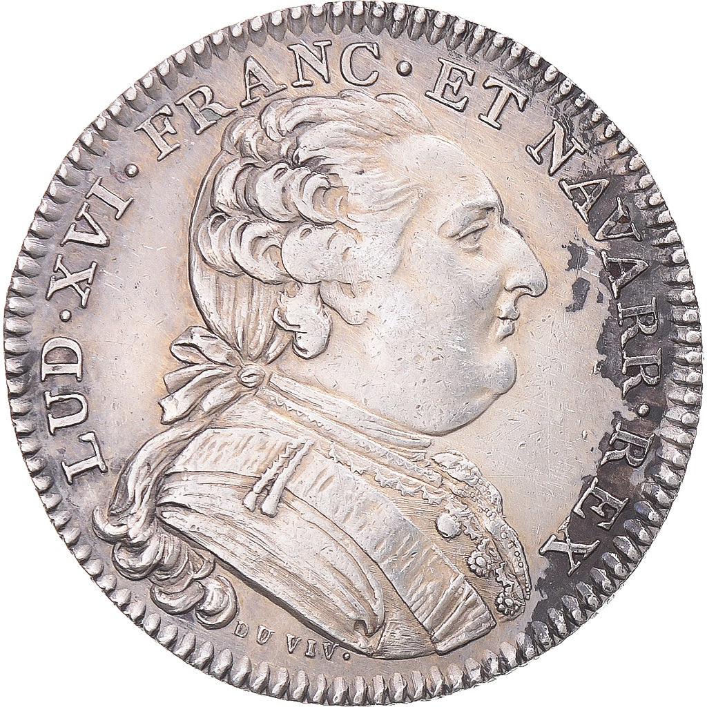 France, Token, Louis XVI, Chambre d’assurance de Rouen, AU(50-53), Silver