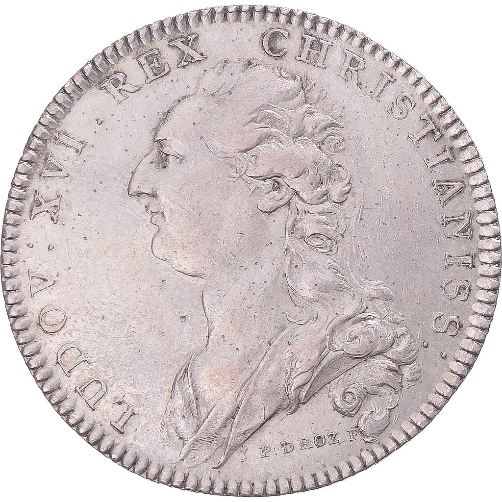 Francia, zeton, Louis XVI, Rouen, Académie des Sciences, des Lettres et des