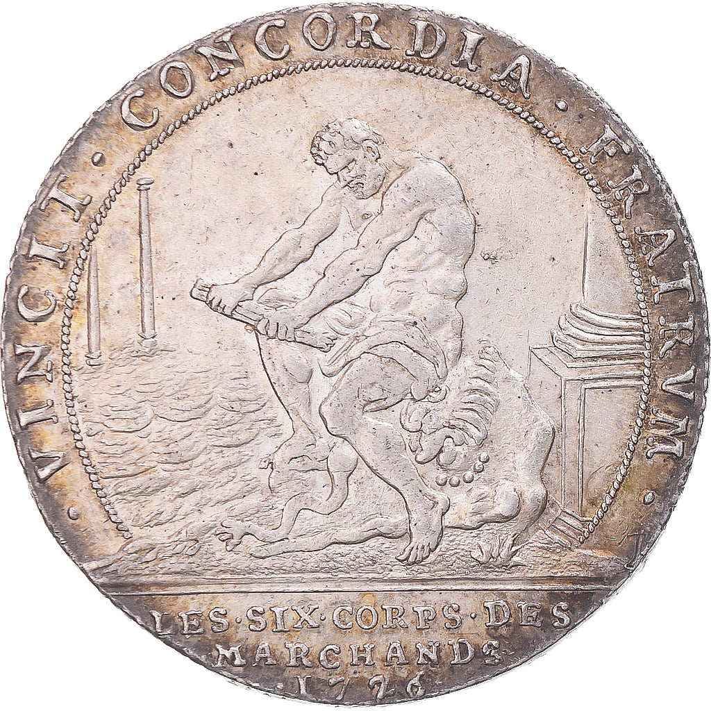 Frankreich, betaalpenning, Louis XVI, Les six corps des marchands, 1776, SS+