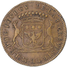 France, Token, Prévôt de Paris, Henri de Fourcy, 1689, EF(40-45), Bronze