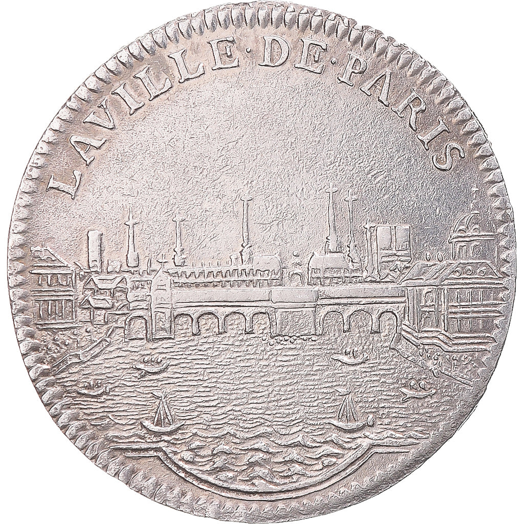 Frankreich, betaalpenning, Louis XIV, La ville de Paris, SS, Silber