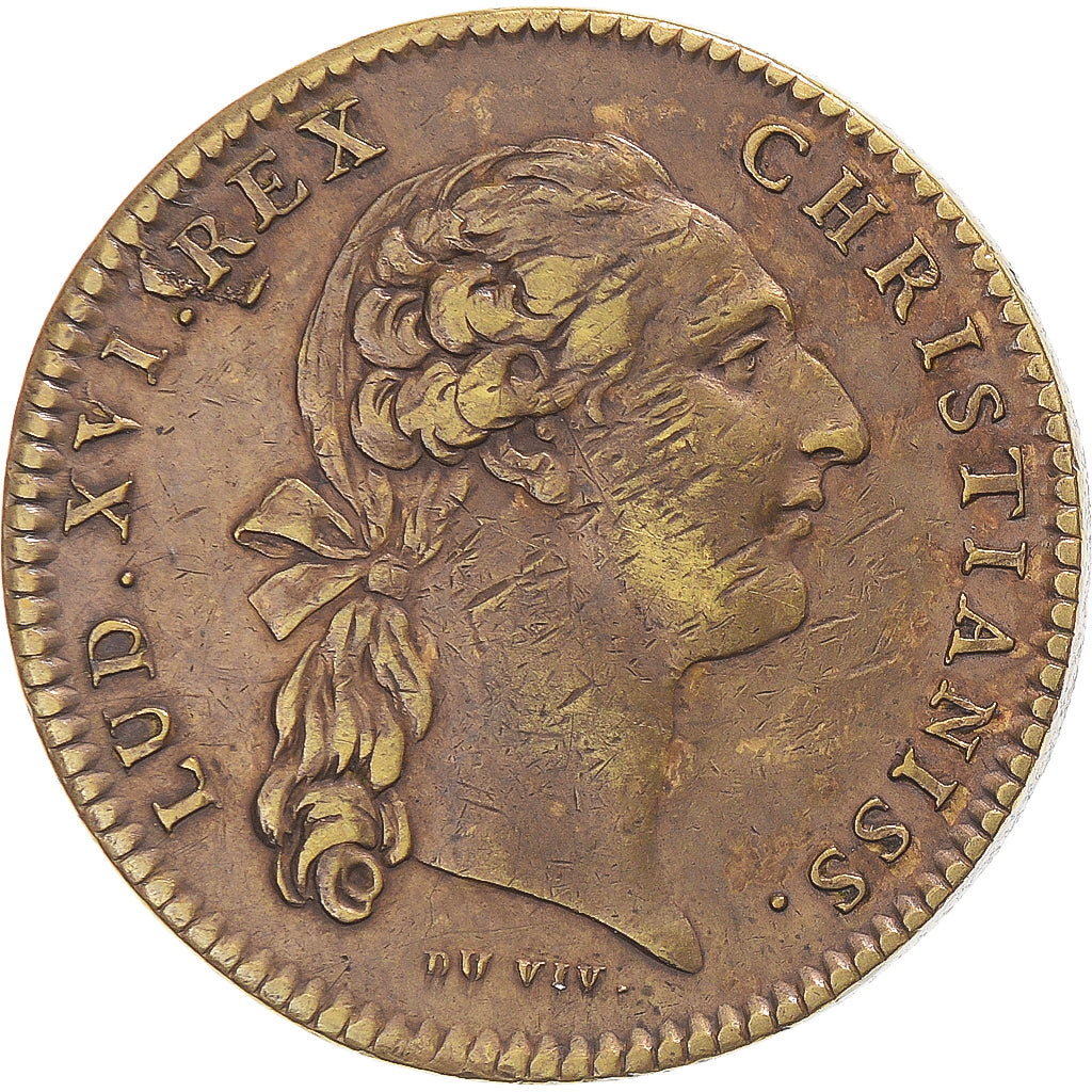 Francja, Token, Ludwik XVI, Chirurgie, Assistance publique, 1776, EF(40-45)