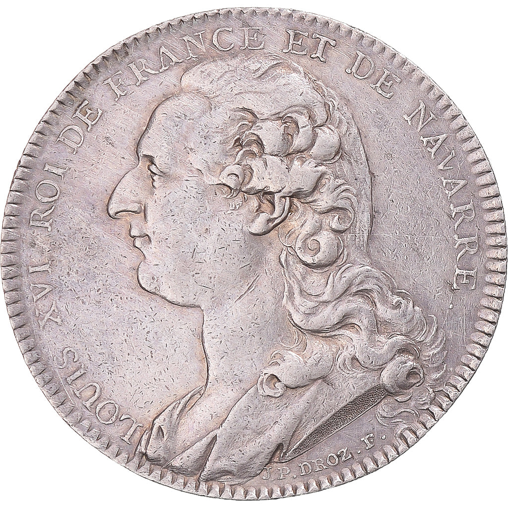 Frankreich, betaalpenning, Louis XVI, Académie Française, 1785, SS, Silber