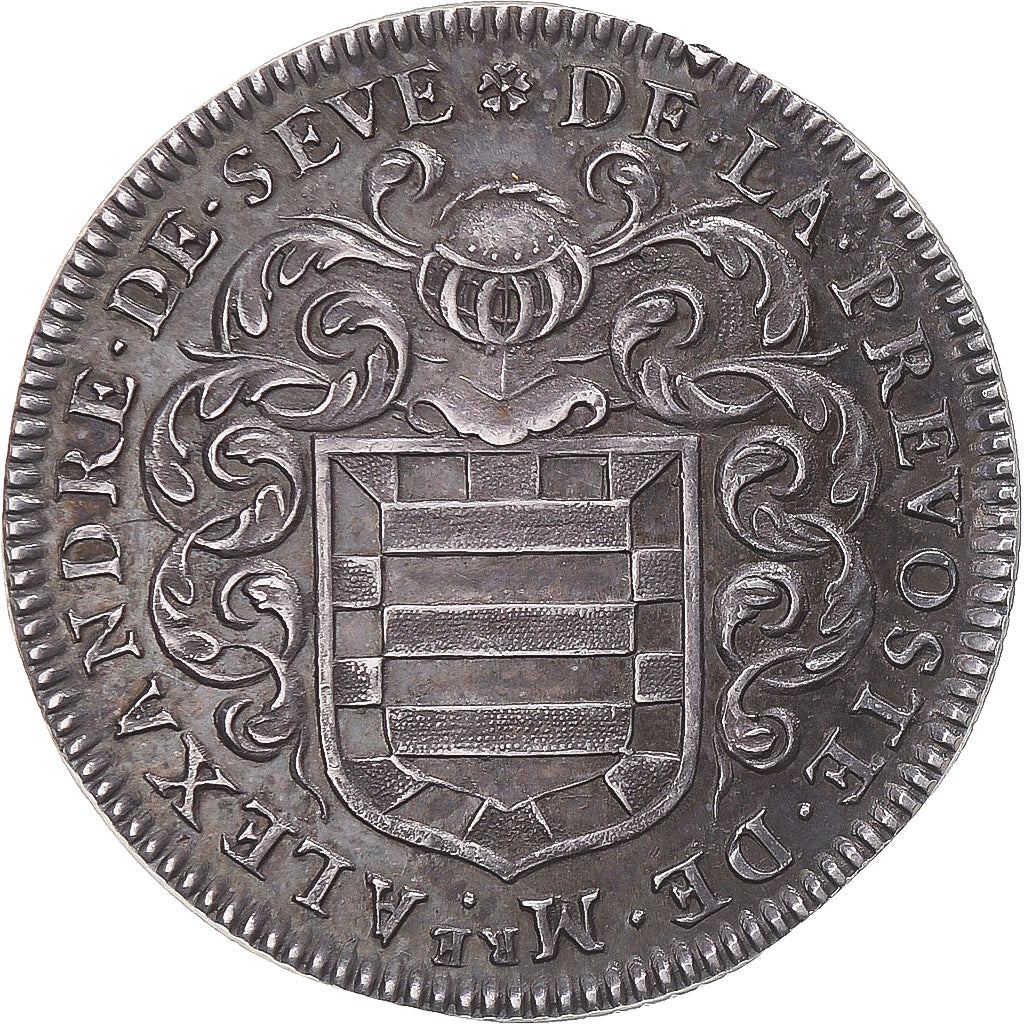 Francia, zeton, Chambre des comptes de Normandie, 1657, EBC, Plata