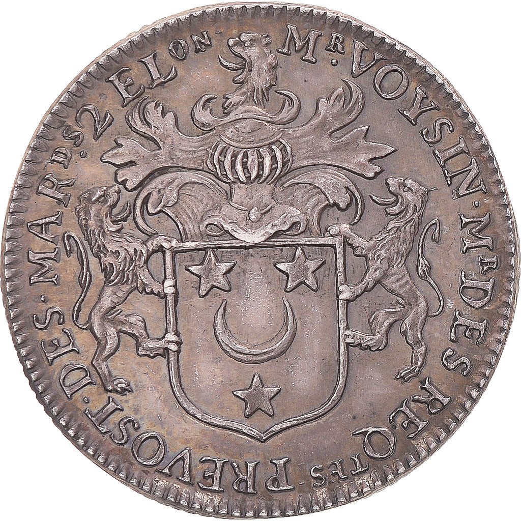 Frankreich, betaalpenning, Prévôt de Paris, Daniel Voysin de La Noiraye, 1664