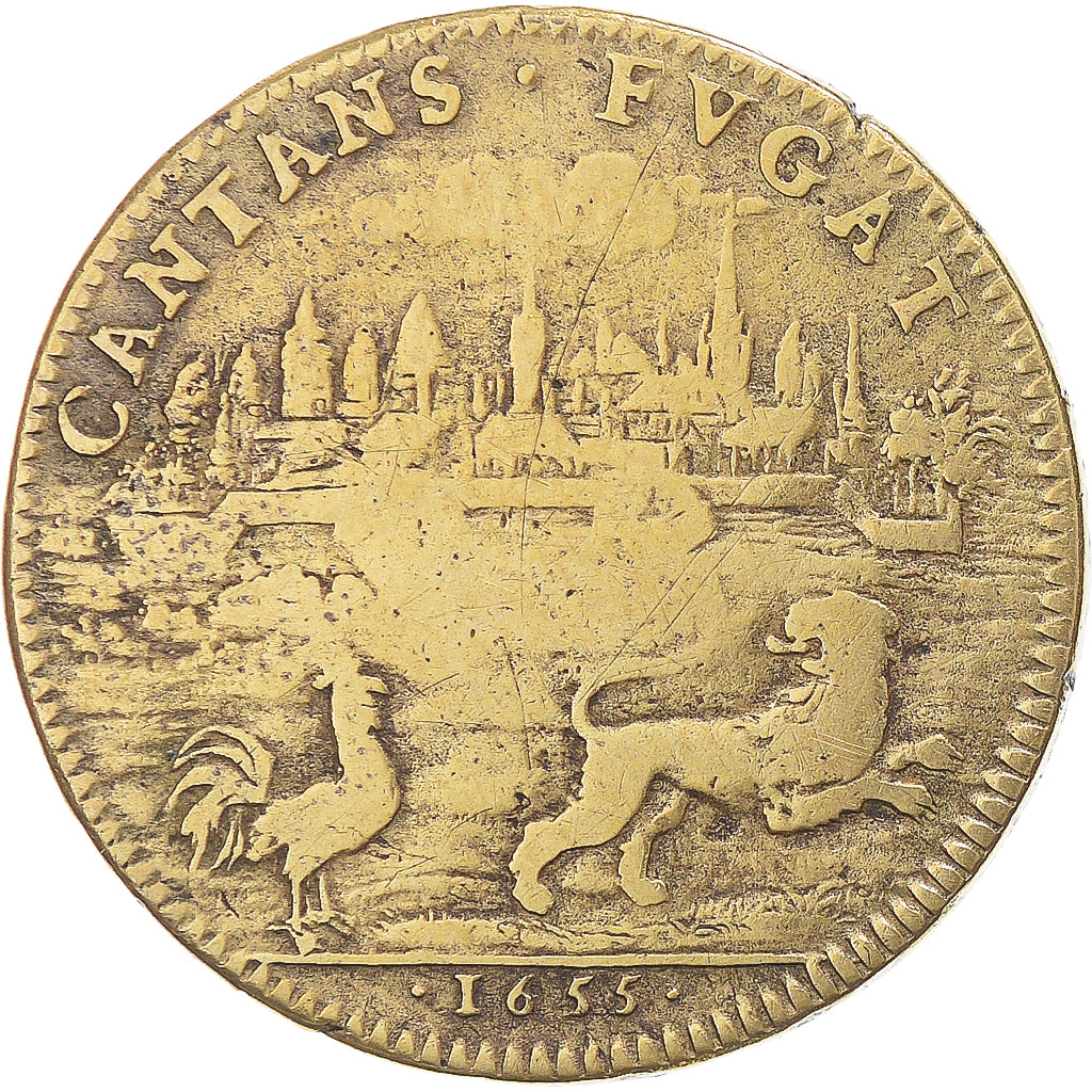 Frankreich, betaalpenning, Louis XIV, Artois, Parties Casuelles, 1655, S+