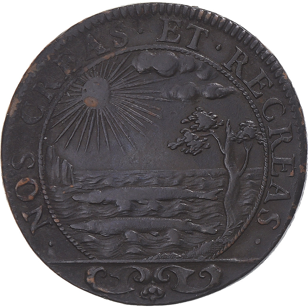 Frankreich, betaalpenning, Louis XIV, Artois, Parties Casuelles, SS, Kupfer