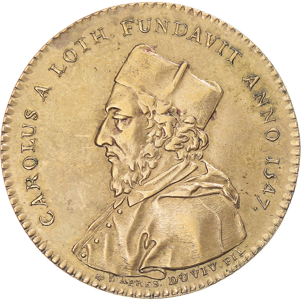 Francia, zeton, Champagne Ardennes, Université de Reims, 1756, Restrike, MBC+