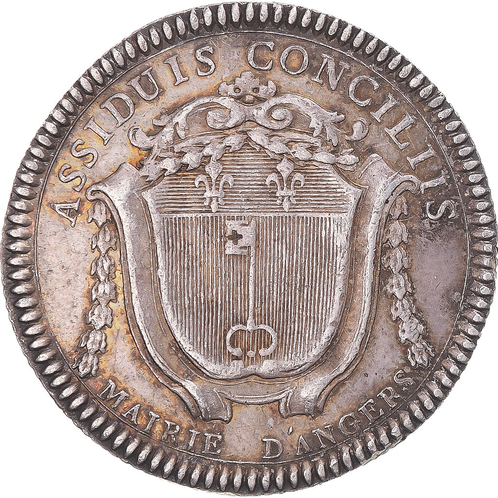 Francja, Token, Anjou, Anselme-René Bucher, maire d’Angers, 1785, AU(55-58)
