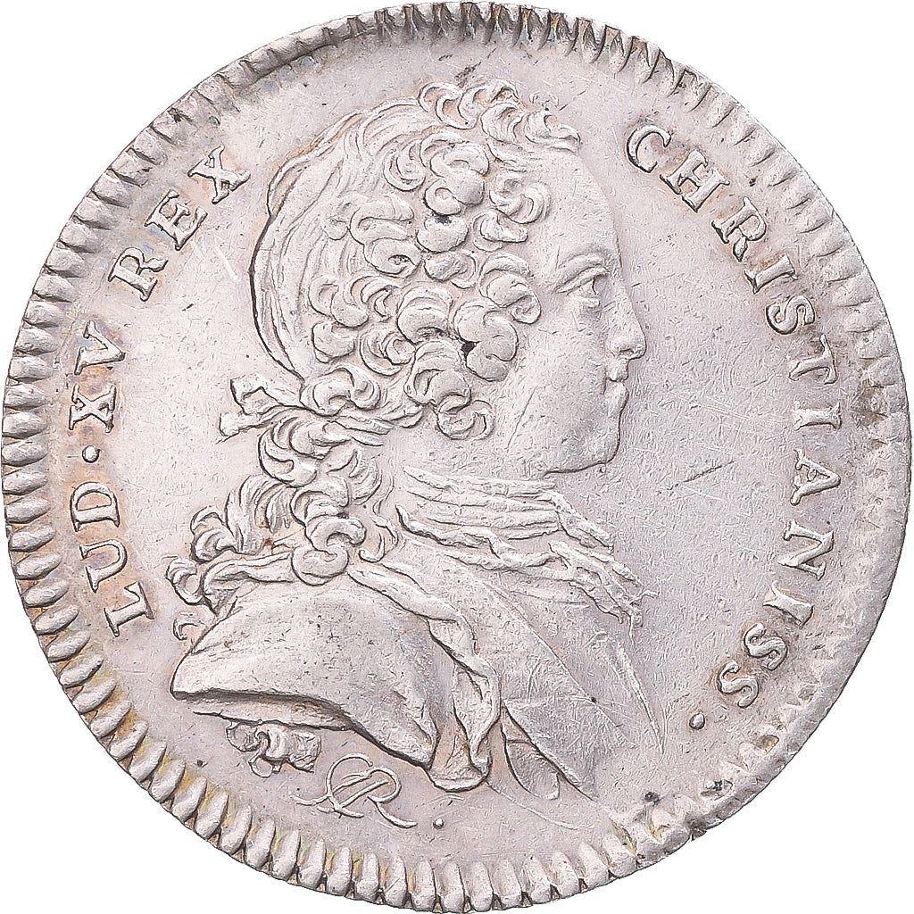 France, Jeton, Louis XV, Anjou, Noblesse, Ville d'Angers, TTB+, Argent