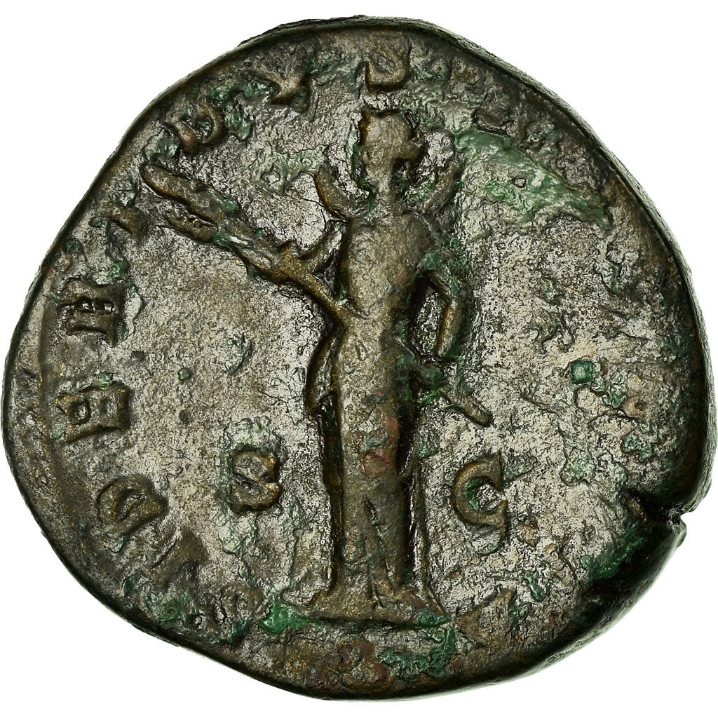 Coin, Faustina II, Sestertius, Roma, VF(30-35), Bronze, RIC:1716