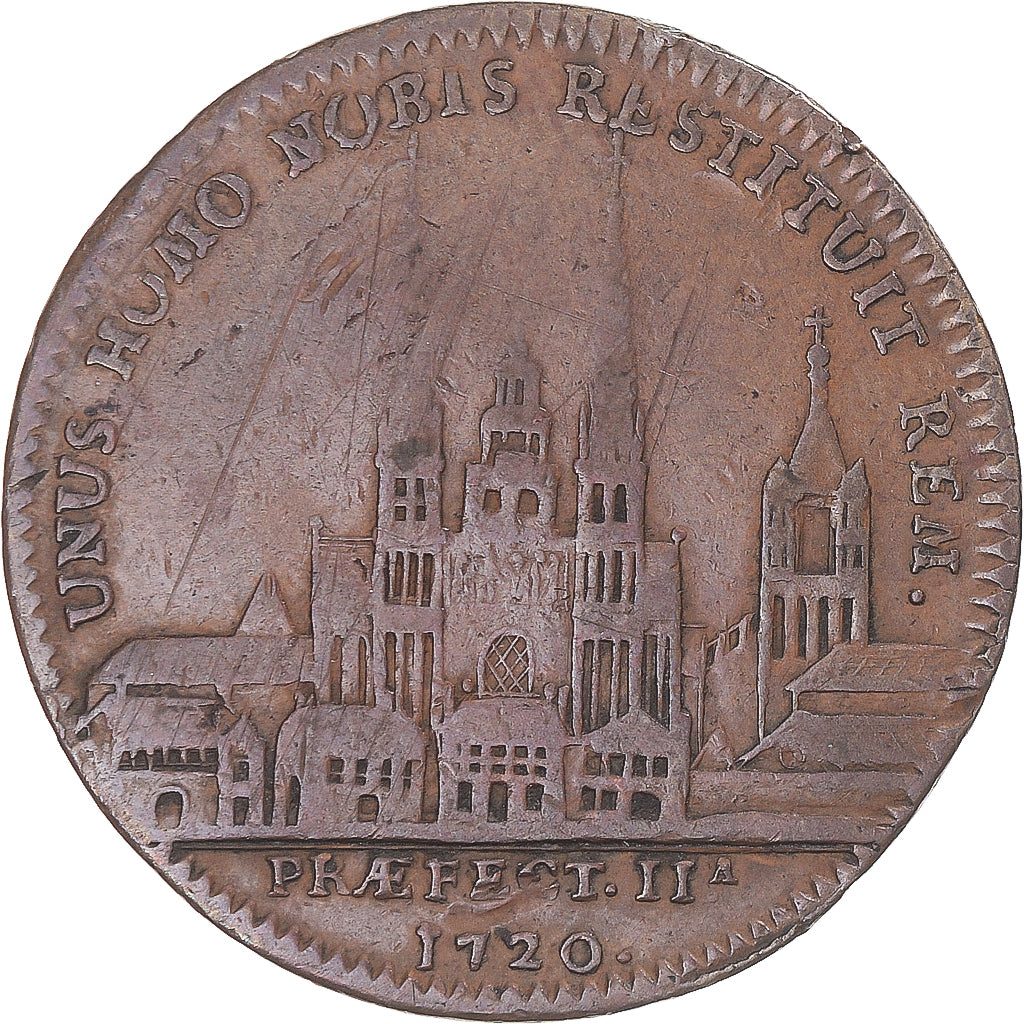 Frankreich, betaalpenning, Anjou, René Robert, maire d'Angers, 1720, S+