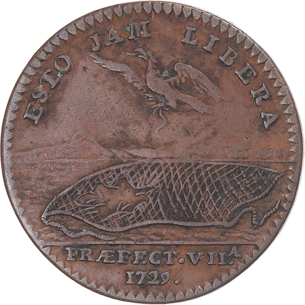 Frankreich, betaalpenning, Anjou, René Robert, maire d'Angers, 1729, SS