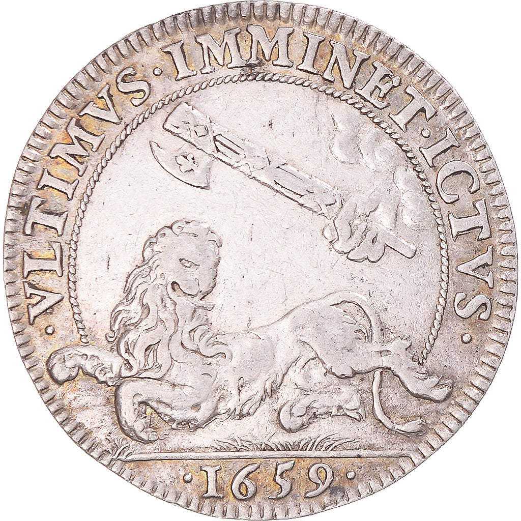 France, Token, Conseil du roi, Combats pour Dunkerque, 1659, EF(40-45), Silver