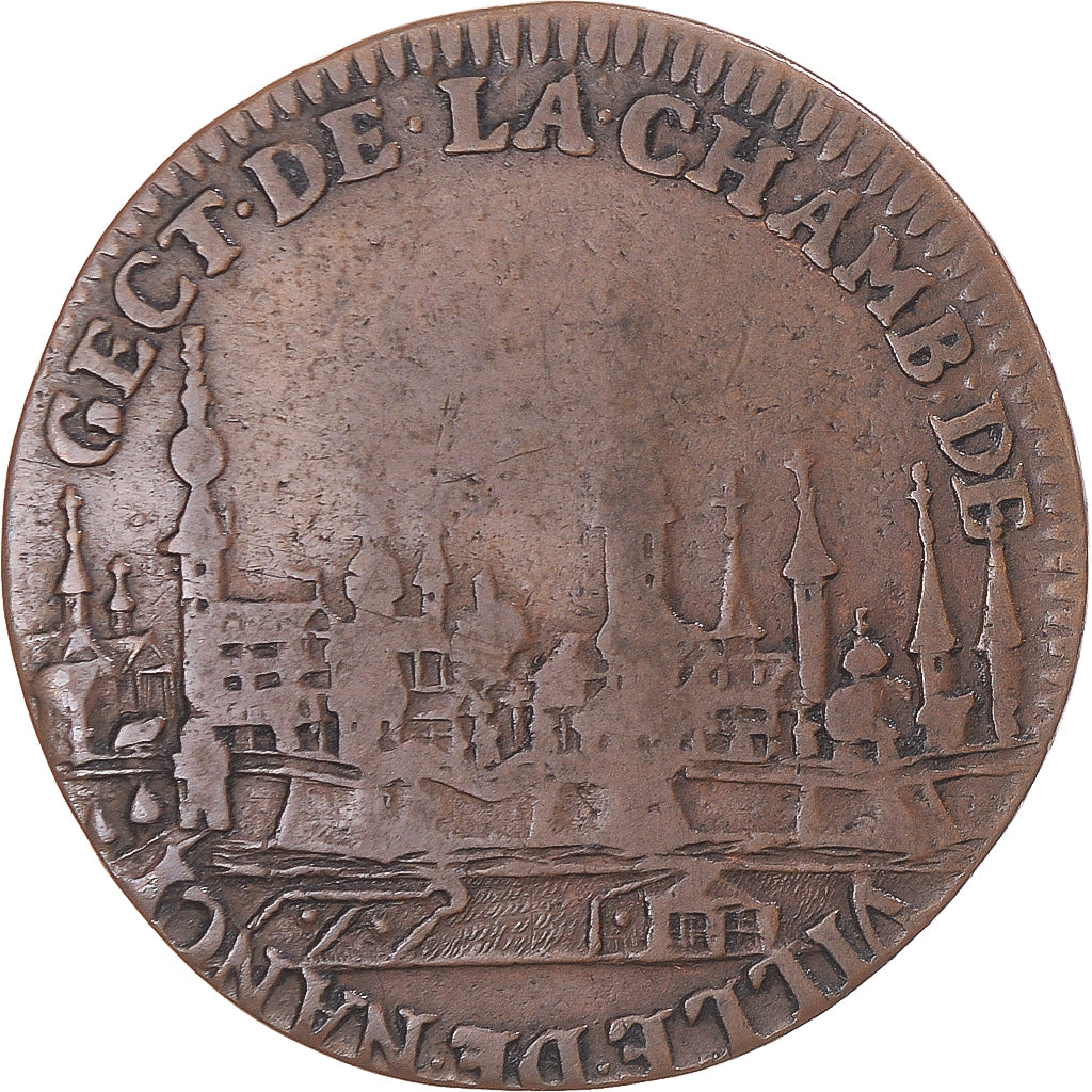 Frankreich, betaalpenning, Charles IV, Lorraine, Chambre de Ville de Nancy