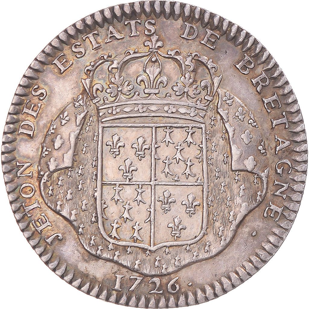 Frankreich, betaalpenning, Louis XV, États de Bretagne, Saint-Brieuc, 1726, SS