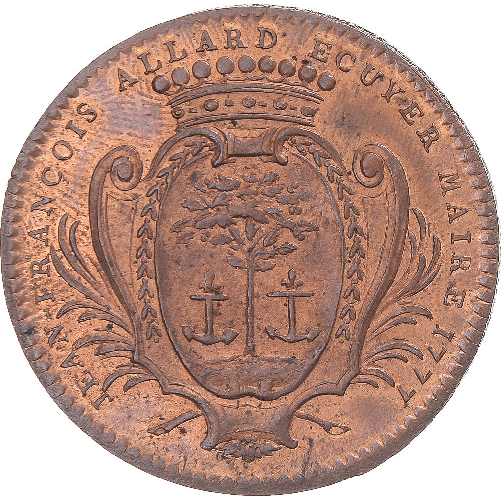 Frankreich, betaalpenning, Anjou, Jean-François Allard, maire d’Angers, 1777