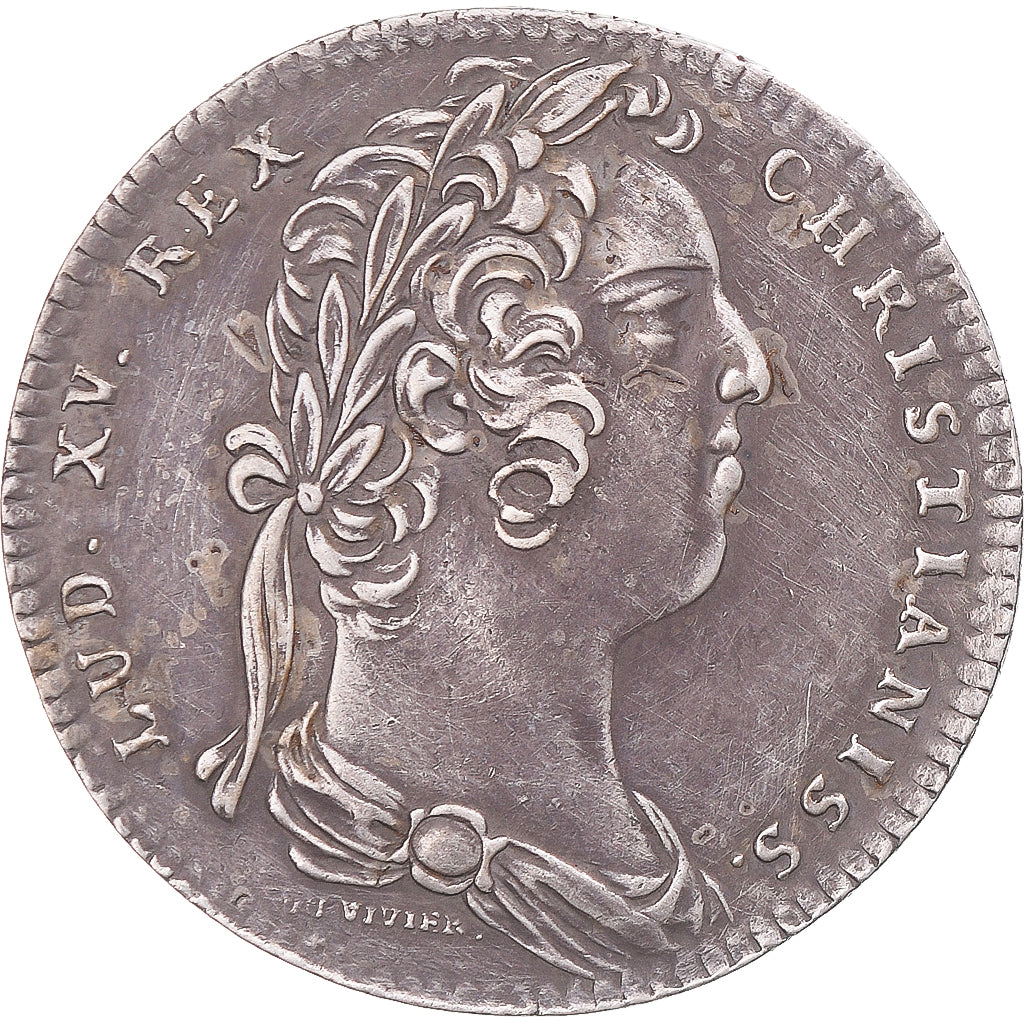 Frankreich, betaalpenning, Louis XV, États de Bretagne, Rennes, 1732, SS+