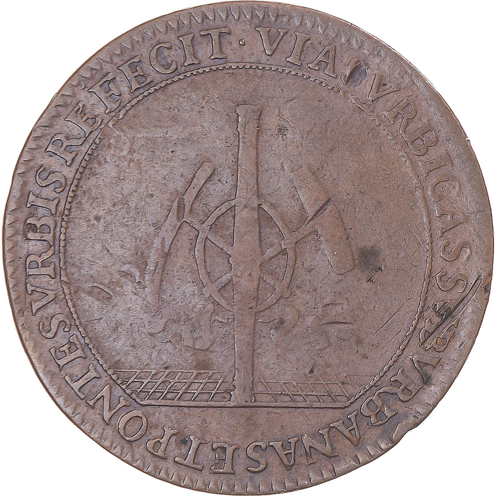 Frankreich, betaalpenning, Anjou, René Lezineau, maire d’Angers, 1681, S+