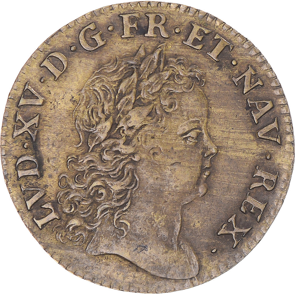 Francia, zeton, Orléanais, régent Philippe d’Orléans, MBC+, Latón