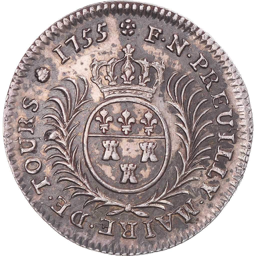 Francja, Token, Touraine, François-Nicolas Preuilly, maire de Tours, 1755