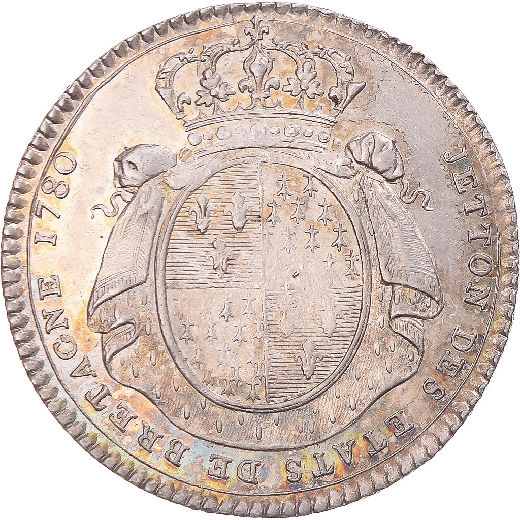 Frankreich, betaalpenning, Louis XVI, États de Bretagne, Rennes, 1780, VZ