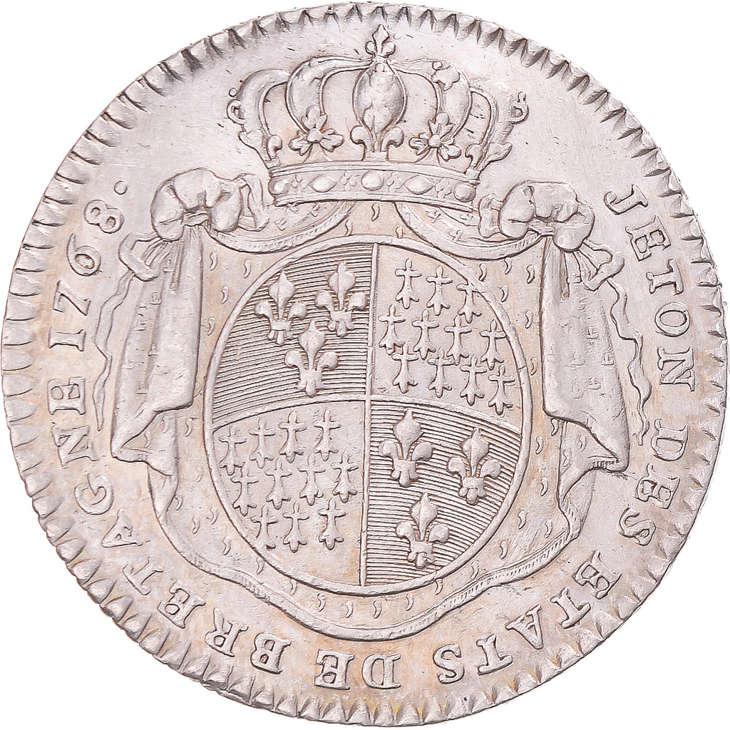 Frankreich, betaalpenning, Louis XV, États de Bretagne, Rennes, 1768, VZ