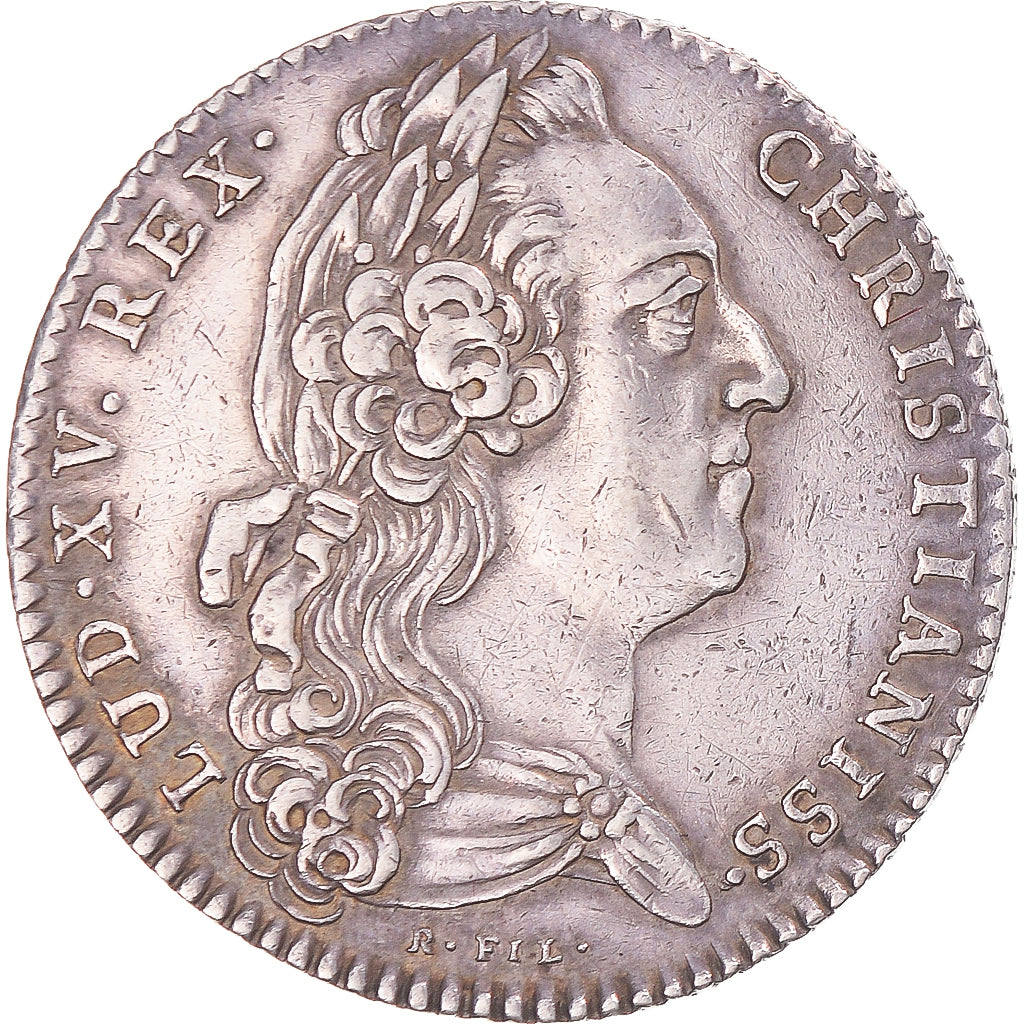 France, Token, Louis XV, États de Bretagne, Rennes, 1766, AU(50-53), Silver