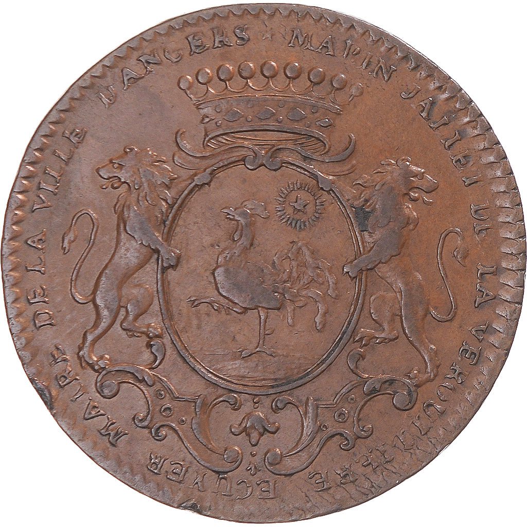 Frankreich, betaalpenning, Anjou, Marin Jallet, maire d’Angers, 1743, SS